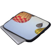Start von Heißluftballons Laptopschutzhülle (Vorne Knopf)