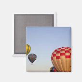 Start von Heißluftballons Magnet (Vorderseite/Rückseite)