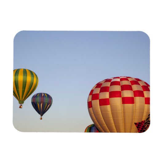 Start von Heißluftballons Magnet (Horizontal)