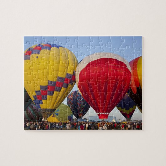 Start von Heißluftballons Puzzle (Horizontal)