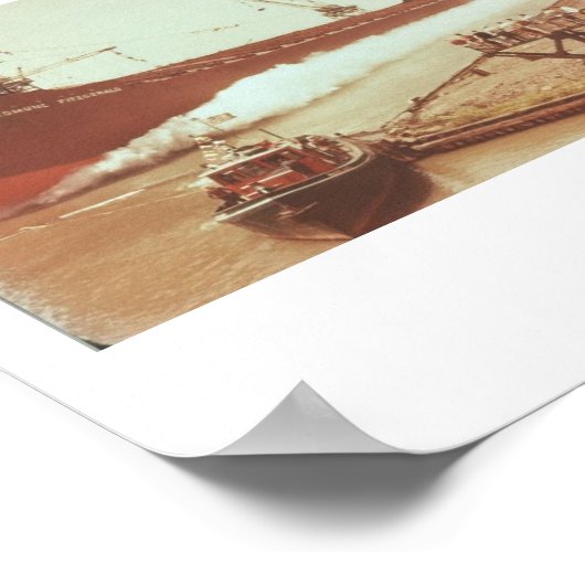 Start von M/V Edmund Fitzgerald Juni 1957 Poster (Ecke)