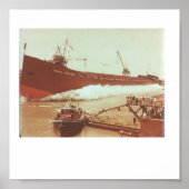 Start von M/V Edmund Fitzgerald Juni 1957 Poster (Vorne)