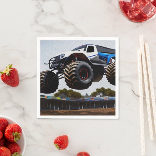 Start von Monster Truck, Serviette (Beispiel)