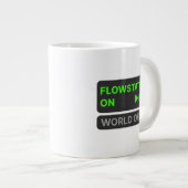 Start - Welt aus | Motivierend Kaffee-Tasse Jumbo-Tasse (Vorderseite Rechts)