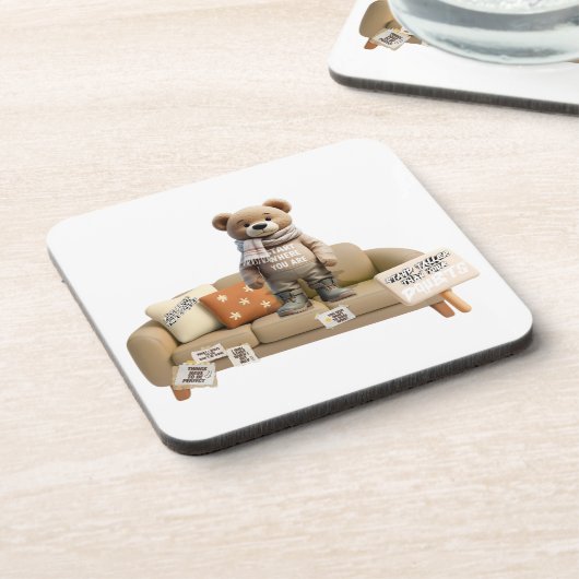 Start Where You Are Hard plastic coaster Getränkeuntersetzer (Linke Seite)