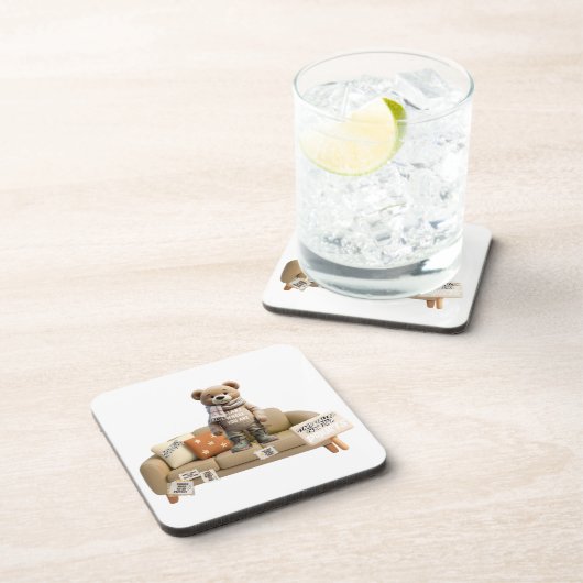 Start Where You Are Hard plastic coaster Getränkeuntersetzer (Rechte Seite)