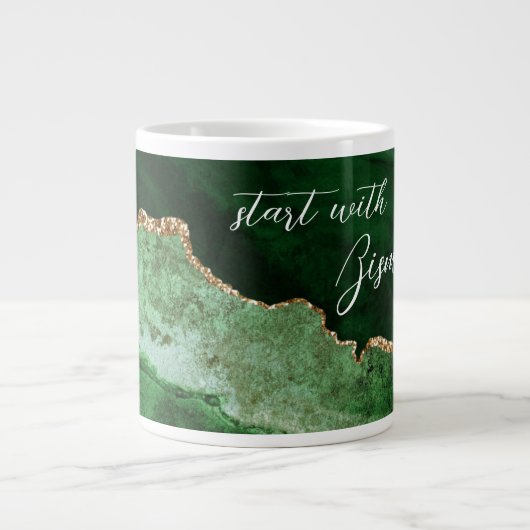 Start With Bismillah Jumbo-Tasse (Vorderseite)