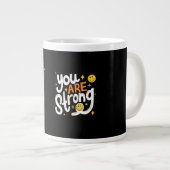 Start Your Day Strong Jumbo-Tasse (Vorderseite Rechts)