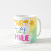 Start Your Day with a Smile – Cute  Kaffeetasse (VorderseiteRechts)