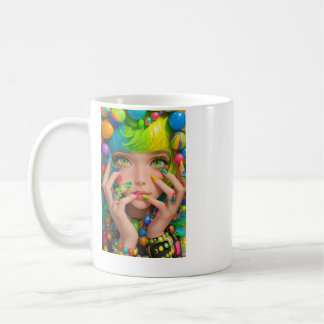 : Start your day with a splash of color! This cera Kaffeetasse