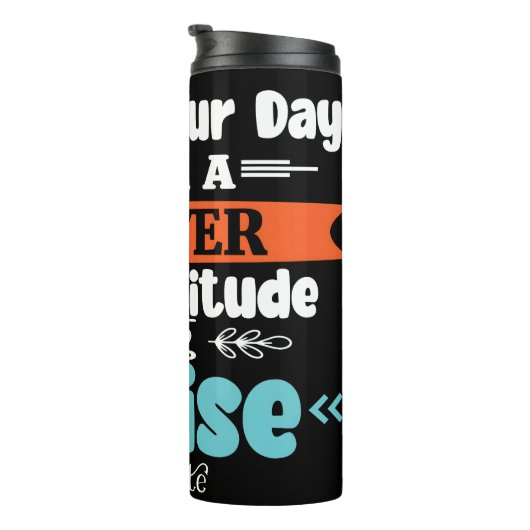 Start Your Day With Prayer Gratitude Praise Thermosbecher (Nach rechts gedreht)