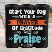 Start Your Day With Prayer Gratitude Praise Thermosbecher