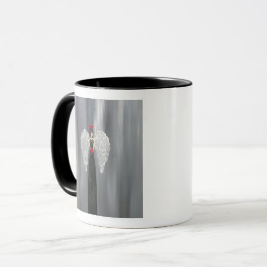 Start your day with this beautiful angel mug. tasse (Vorderseite Links)