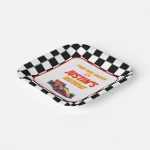 Start Your Engines Race Car Birthday Pappteller (Gewinkelt)