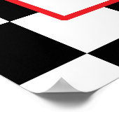 Start Your Engines Race Car Birthday Poster (Ecke)