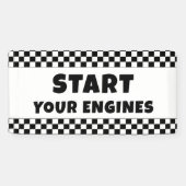 Start Your Engines Welcome Banner | Racing Birthda (Horizontal)