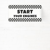 Start Your Engines Willkommensbanner | Renn-Geburt Banner (InSitu)