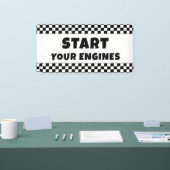 Start Your Engines Willkommensbanner | Renn-Geburt Banner (Messe)