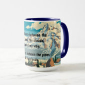 Start your morning in a state of mountain grace. T Tasse (VorderseiteRechts)