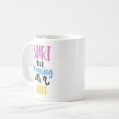 Start Your Morning with a Smile – Uplifting Mug Kaffeetasse (Vorderseite Links)