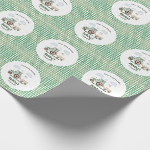 Start Your Tractor 1. Geburtstag Geschenkpapier