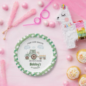 Start Your Tractor 1st Birthday Pappteller (Party)