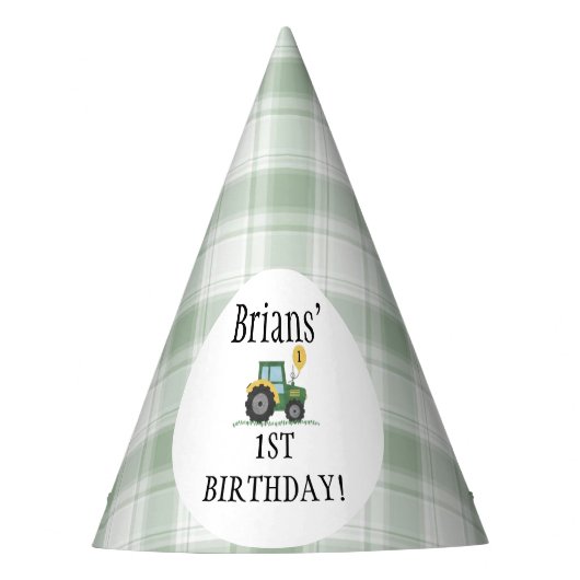 Start Your Tractor Party Hat Partyhütchen (Vorderseite)