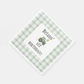 Start Your Tractor Quadratisches Papiertaschentuch Serviette (Ecke)