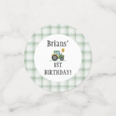 Start Your Tractor Table Confetti Konfetti (Klein Vorderseite)