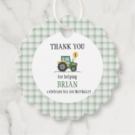Start Your Tractor Thank You Favor Tags Geschenkanhänger