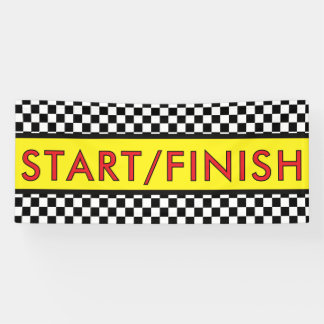 START/ Ziel Rennen Banner