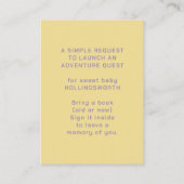 Startbücher für Raketen für Baby Pink & Blue Begleitkarte (Rückseite)