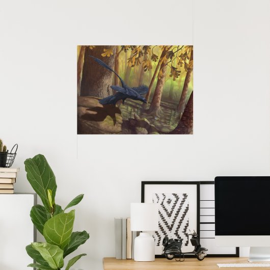 Startdruck für Microraptor Poster (Heimbüro)