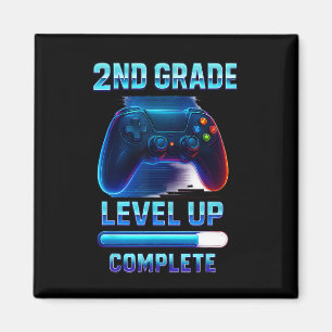 Starte 2. Klasse Gamer Kids Level Up Spaß 2 Magnet