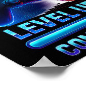 Starte 2. Klasse Gamer Kinder Level Up Spaß 2 Poster (Ecke)