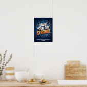 starte deinen Tag stark Poster (Küche)