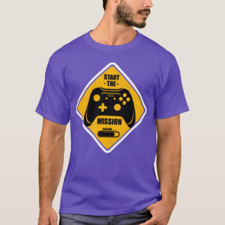Starte die Mission Gaming Patch Freunde vintage T-Shirt