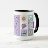 Starte Strong, Bleibe Positive - Tägliche Motivati Tasse (VorderseiteRechts)