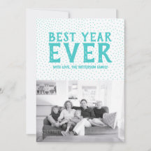 Started Best Year Ever New Year Foto Card | AQUAMA