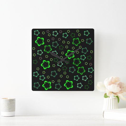 Started Wall Clock Quadratische Wanduhr (Zuhause)