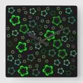 Started Wall Clock Quadratische Wanduhr (Vorderseite)