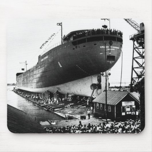 Starten des Edmund Fitzgerald 6-8-1958 (#1) Mousepad (Vorne)