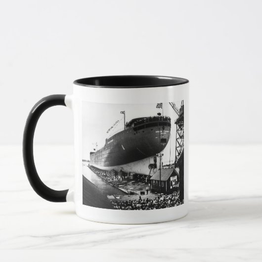 Starten des Edmund Fitzgerald 6-8-1958 (#1) Tasse (Links)