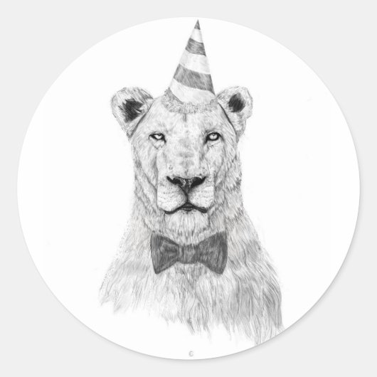 Starten des Party Runder Aufkleber (Vorderseite)