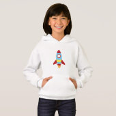 Starten des Raketenraumschiffes Hoodie (Vorne ganz)
