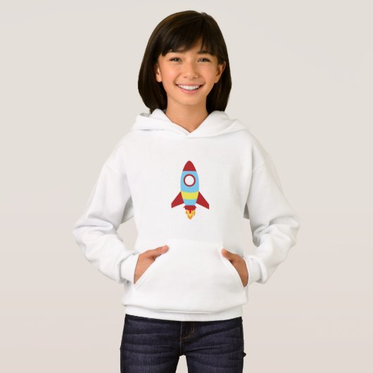 Starten des Raketenraumschiffes Hoodie (Vorne ganz)