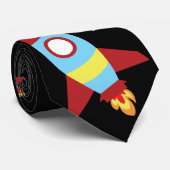 Starten des Raketenraumschiffes Krawatte (Gerollt)