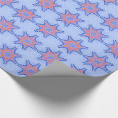 STARTEN MIT ROTEN BLUE FLORAL GESCHENKPAPIER (Ecke)