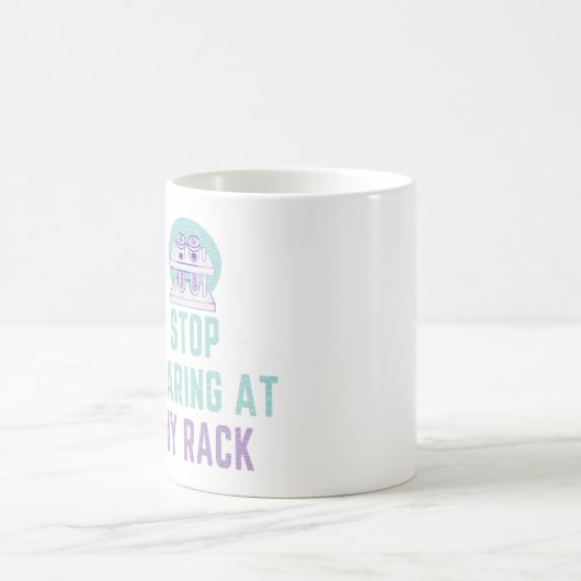 STARTEN SIE AUF MEINEN RACK - FUNNY LABRADOR TECH KAFFEETASSE (Mittel)