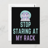 STARTEN SIE AUF MEINEN RACK - FUNNY LABRADOR TECH POSTKARTE (Vorne/Hinten)